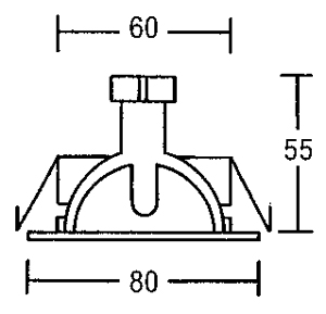 Brumberg Einbaustrahler Einbauleuchte 2190 in edelstahl