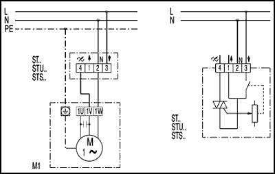 Schaltbild Maico Drehzahlsteller STU 2,5