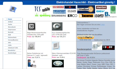 Elektrik-Discount.de - Online-Shop f�r Elektroartikel