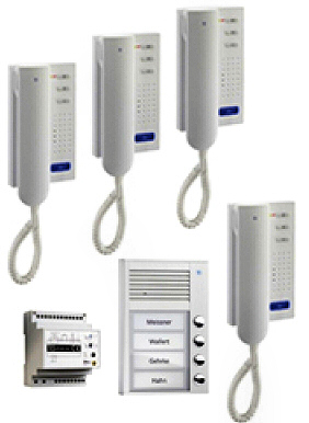 TCS pre:pack Türsprechanlage Set Sprechanlage PPA04-EN/02 Türsprechset