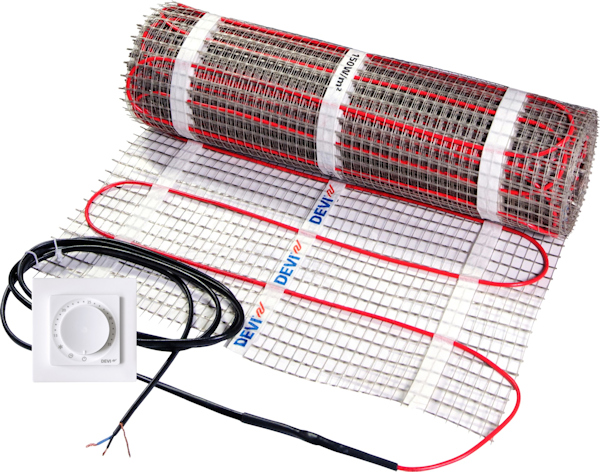 Fussbodenheizung Dünnbett-Set DEVI Bodenheizung 1 qm Devireg Room 140F1751
